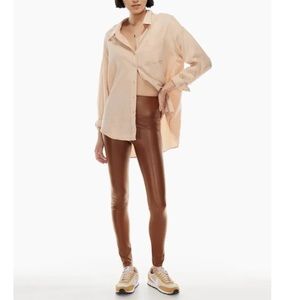 Aritzia NWT Wilfred free Daria Vegan leather leggings